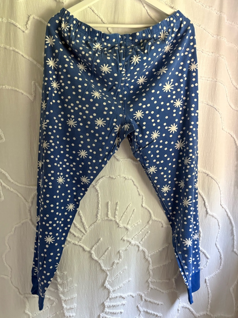 Hanna Andersson XXL Blue White Snowflake Organic Cotton Pajama Set - Picture 6 of 8